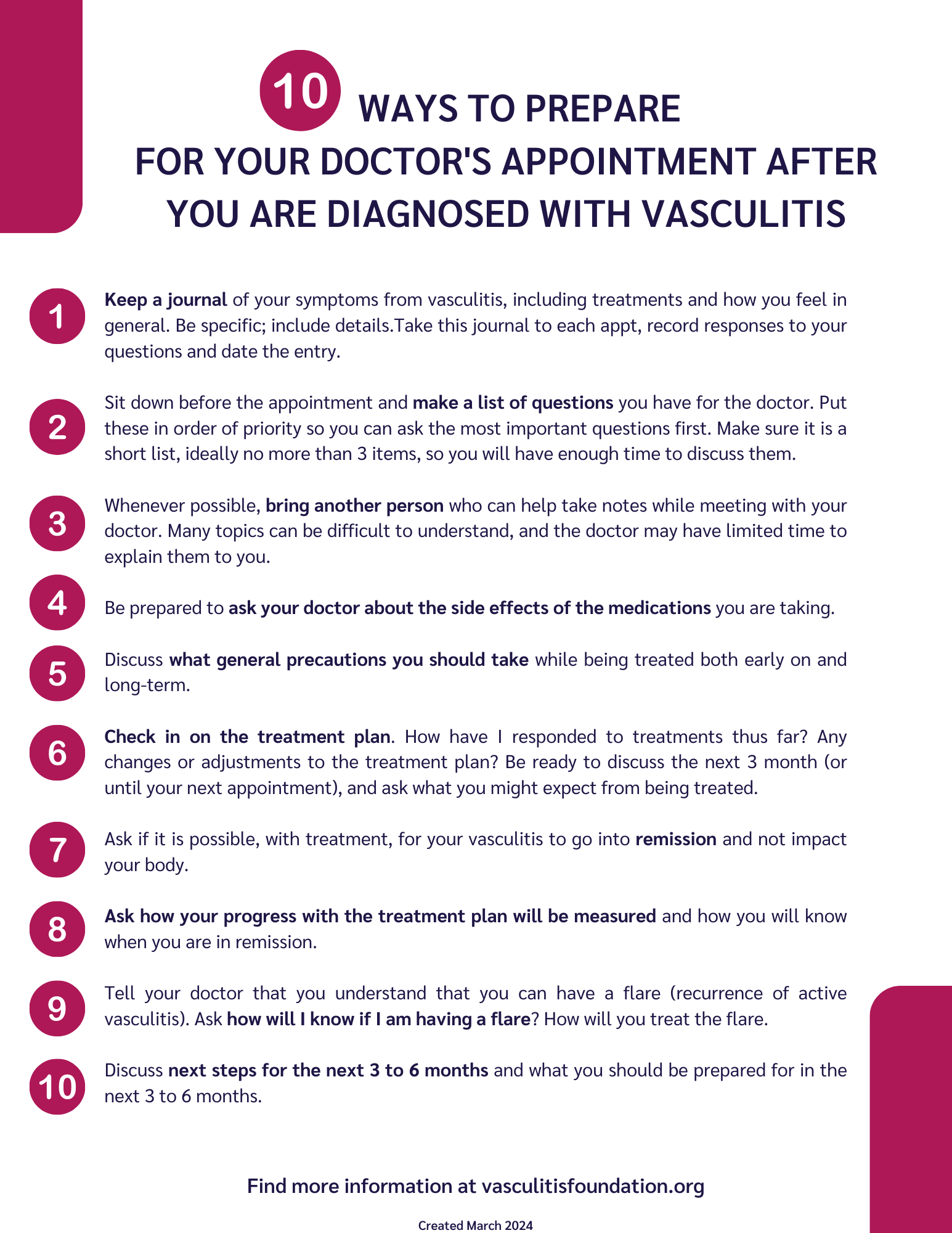 10 Ways to prepare before an appointment with your doctor.